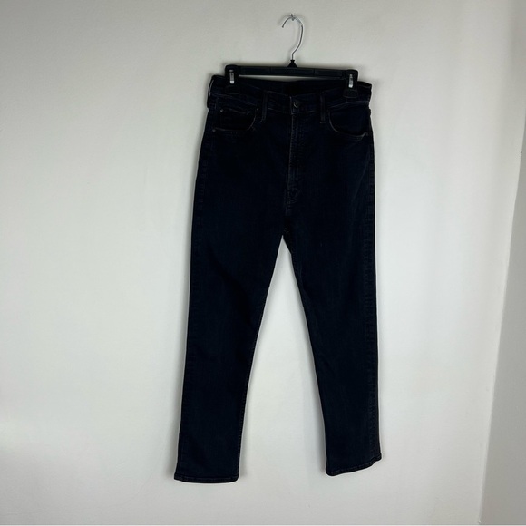 Mother Jeans High Waisted Rider Ankle Denim Jeans in Not Guilty Black Size 30 - Picture 4 of 10